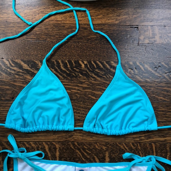 Island World Apparel Swim Island World Apparel Aqua Blue String Bikini Poshmark